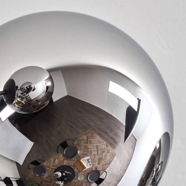 Deckenleuchte Fossobiubo Grau - Silber - Aluminium - Klarglas - 100 x 29 x 100 cm