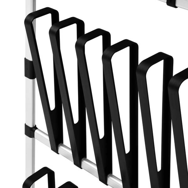 Schuhregal 321109 Silber - Aluminium - 28 x 300 x 65 cm