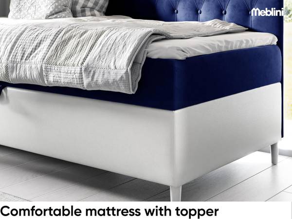 Kinderbett FLIPPO 2 Marineblau - Weiß