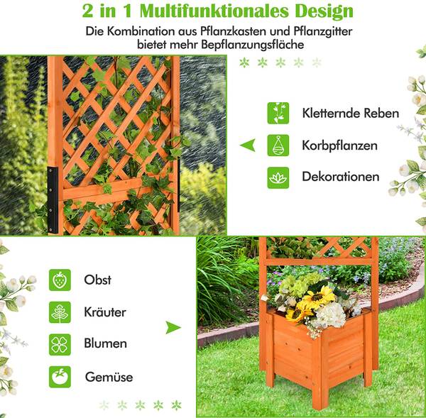 Blumenkasten mit Rankgitter kaufen | home24