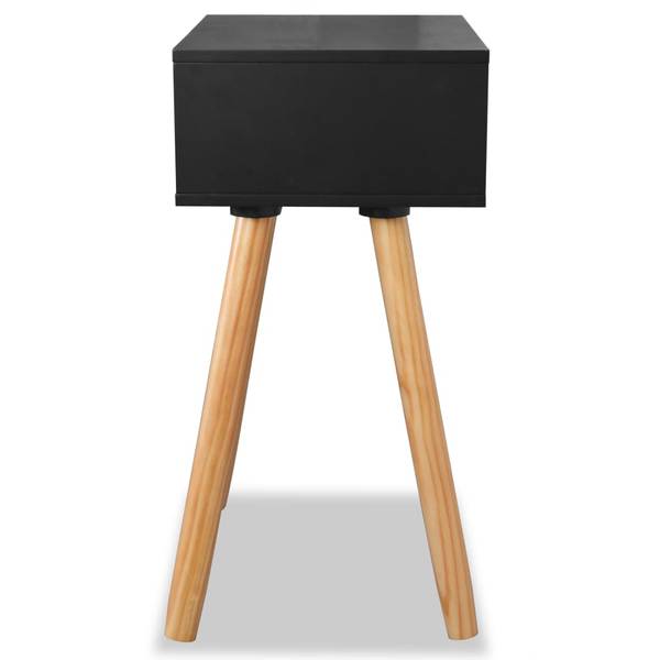 Nachttisch 299429 (2er Set) Schwarz - Kiefer - 30 x 61 x 40 cm