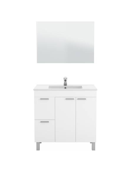 Badezimmermöbel Aracth Weiß - Holzwerkstoff - 80 x 45 x 80 cm