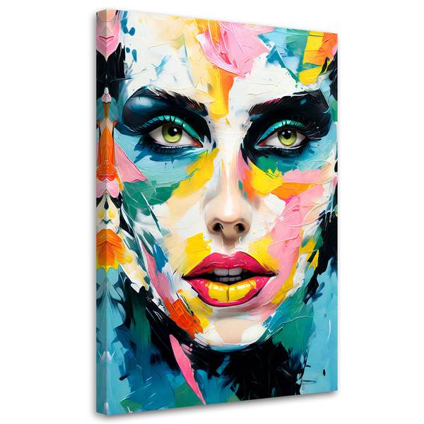 Tableau déco visage de femme 60 x 90 cm