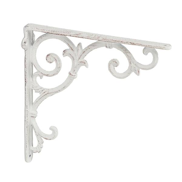 2er Set Regalwinkel antik Weiß