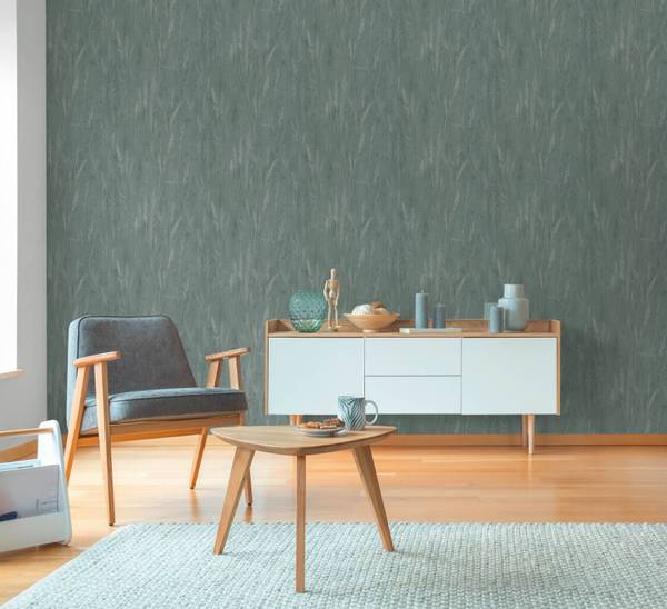 Vliestapete 790941-GU Grün - Kunststoff - 53 x 1 x 1005 cm