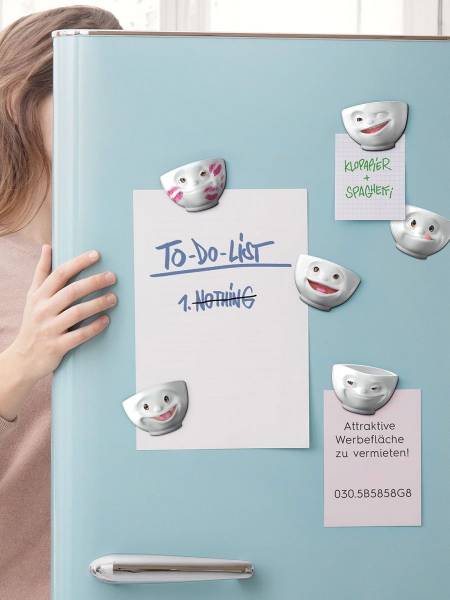 Magnethalter FiftyEight Weiß - Metall - 7 x 5 x 7 cm