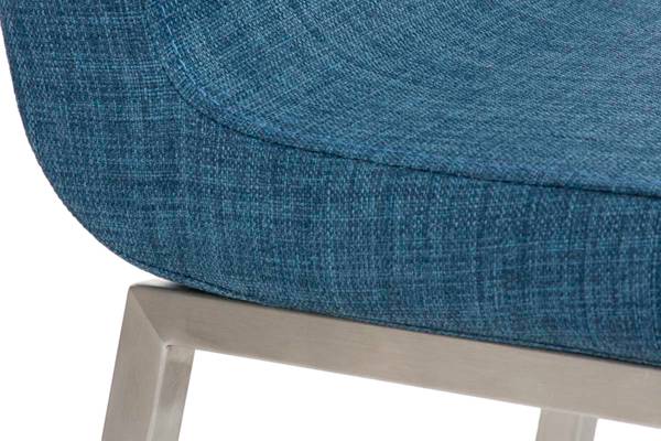 Eetkamerstoelen Colmar set van 2 blauw - textiel - 40 x 88 x 50 cm