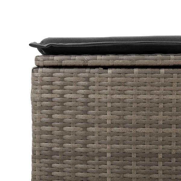 Garten-Lounge-Set 3037209-3 8-teilig Dunkelgrau - Grau