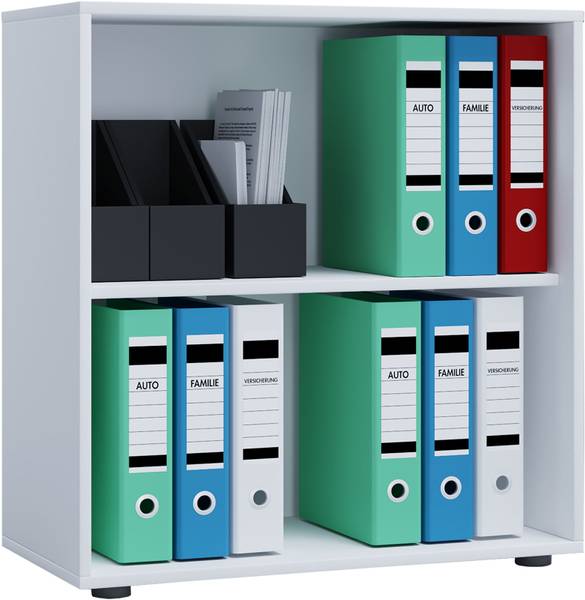 Büroregal Lona Cremeweiß - Weiß