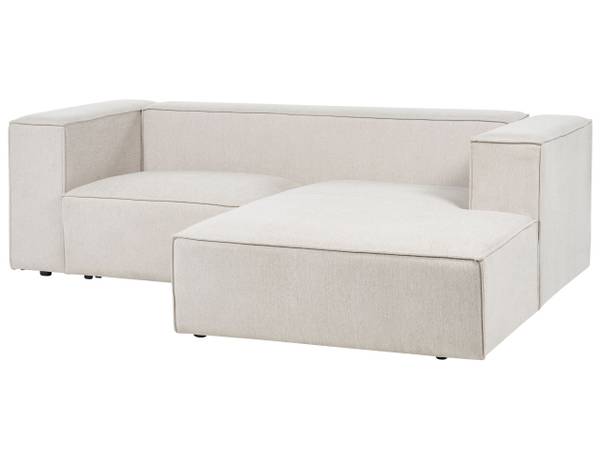 2-Sitzer Sofa VERNON Beige - Textil - 236 x 68 x 175 cm