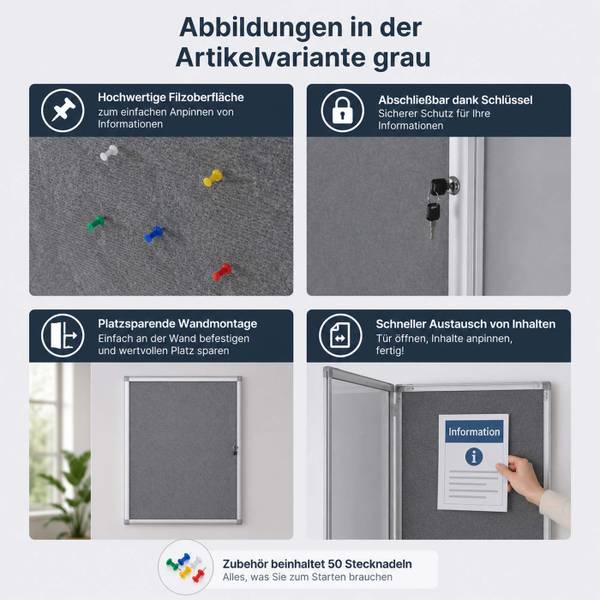 Schaukasten Q51 Grau