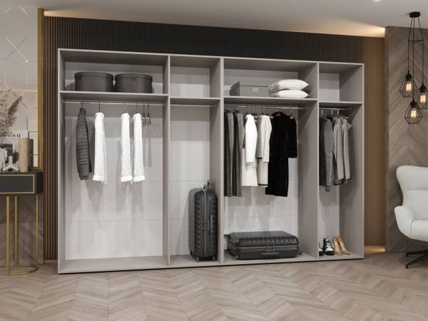 Kleiderschrank Mila 1 Kaschmir - Gold - Durchmesser: 300 cm