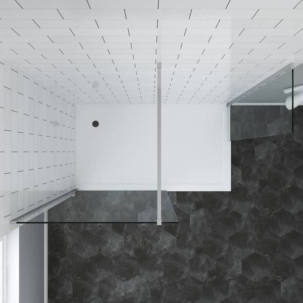Duschtrennwand Walk-In Breite: 89 cm