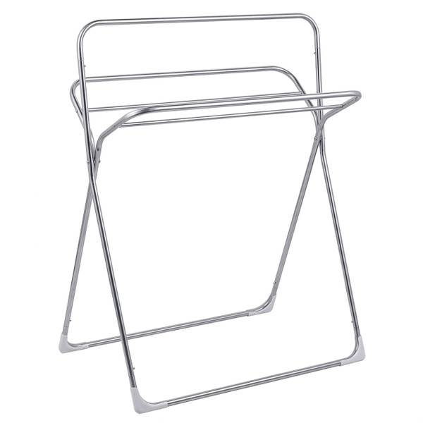 Handtuchständer mit 5 Stangen Silber - Metall - Kunststoff - 79 x 107 x 35 cm