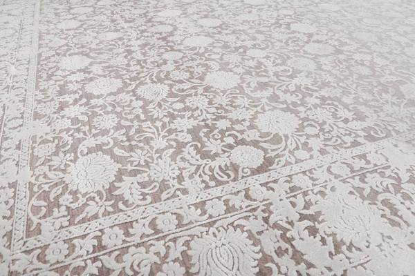 Kurzflorteppich Florida Grau - Weiß - 80 x 150 cm