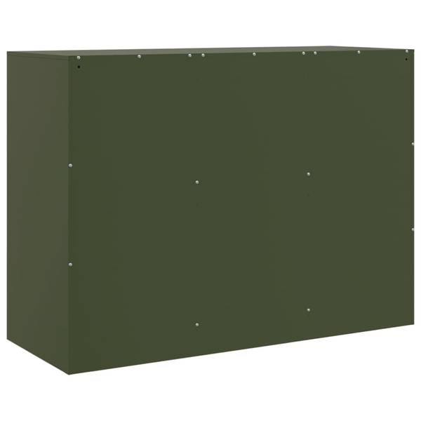 Sideboard 3033202 Grün - Stahl - 99 x 73 x 39 cm