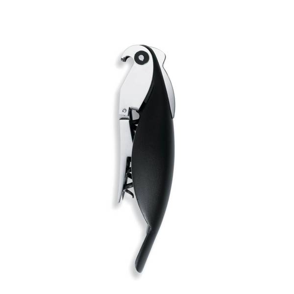 Korkenzieher Parrot Schwarz - Naturfaser - 3 x 13 x 3 cm