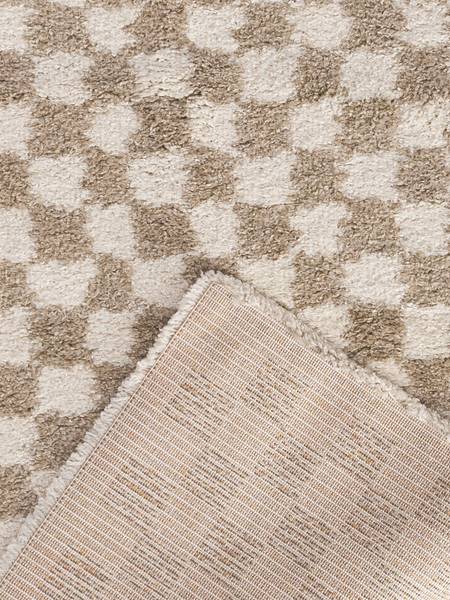 Teppich CHECKERS Beige - 200 x 290 x 200 cm