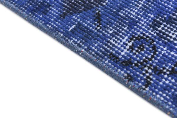 Tapis Ultra Vintage DCCVI Bleu - Laine - 99 x 1 x 201 cm