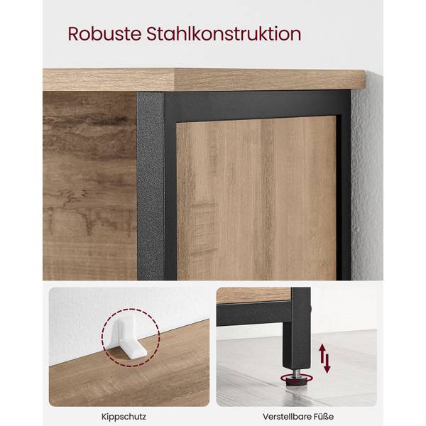 Armoire de cuisine Paris Marron - Bois manufacturé - 60 x 125 x 35 cm