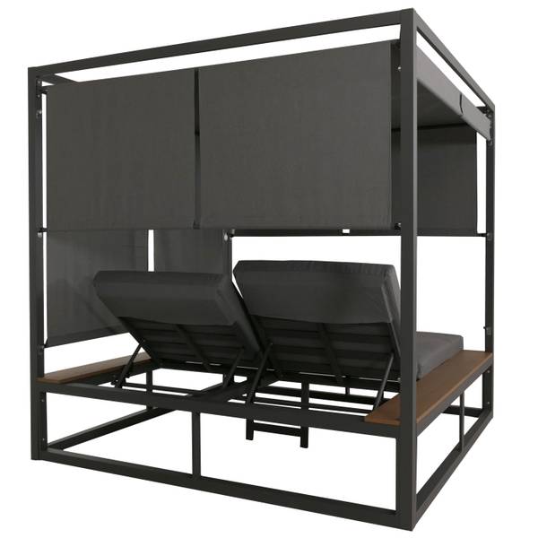 Lounge-Gartenliege M63b Anthrazit - Grau