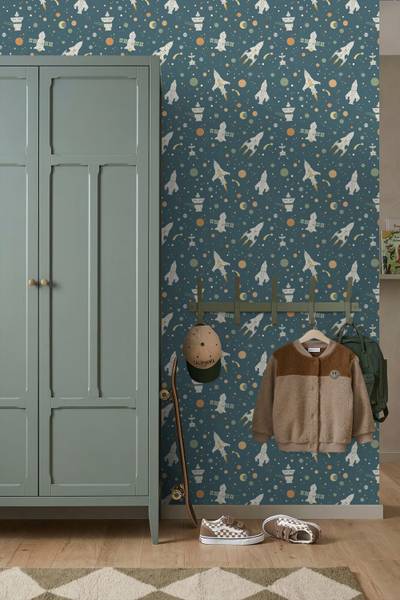 Tapete 132070 Blau