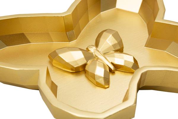 Svuotatasche Butterfly Gold - Harz - 21 x 3 x 18 cm