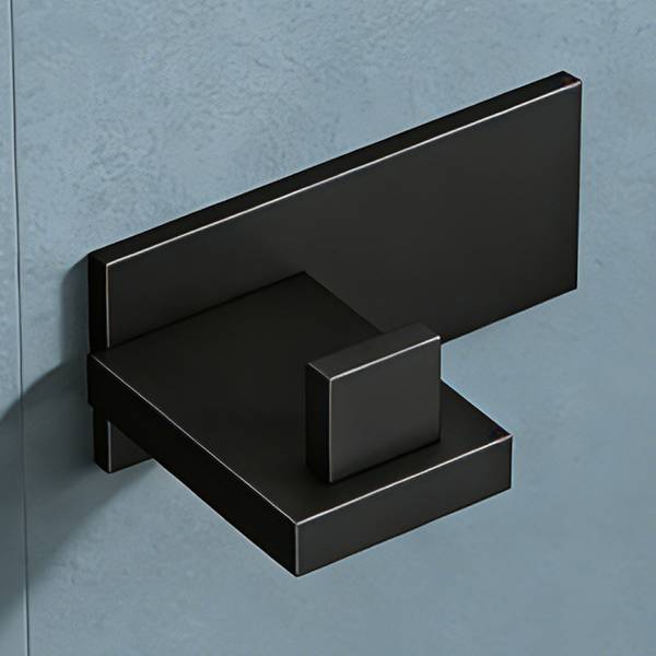 Garderobenhaken Stalo-06 Schwarz - 6 x 9 cm