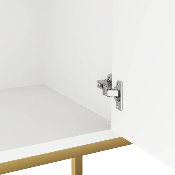 Sideboard Apneumone Weiß - Holzwerkstoff - 40 x 80 x 162 cm