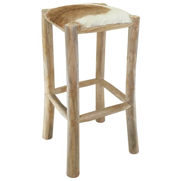 Barhocker 244544 Braun - Teakholz - 35 x 76 x 35 cm