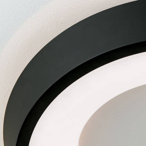 LED Deckenleuchte LOOK Schwarz - Metall - 55 x 9 x 55 cm