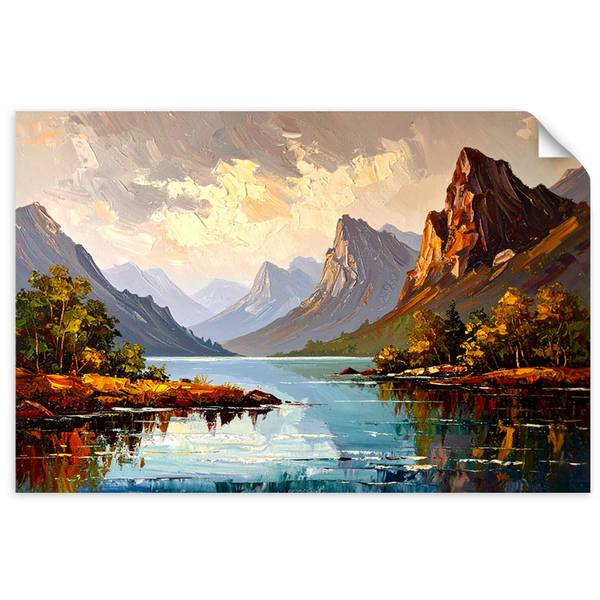 Wandsticker Landschaft 30 x 20 cm