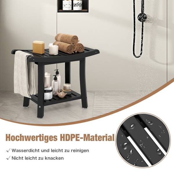 Duschbank NM9071 Schwarz
