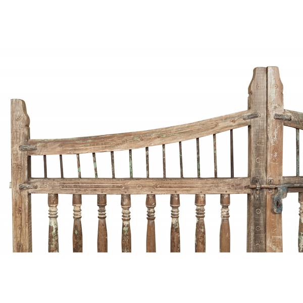 Gartentor DORF Braun - Massivholz - 15 x 204 x 227 cm