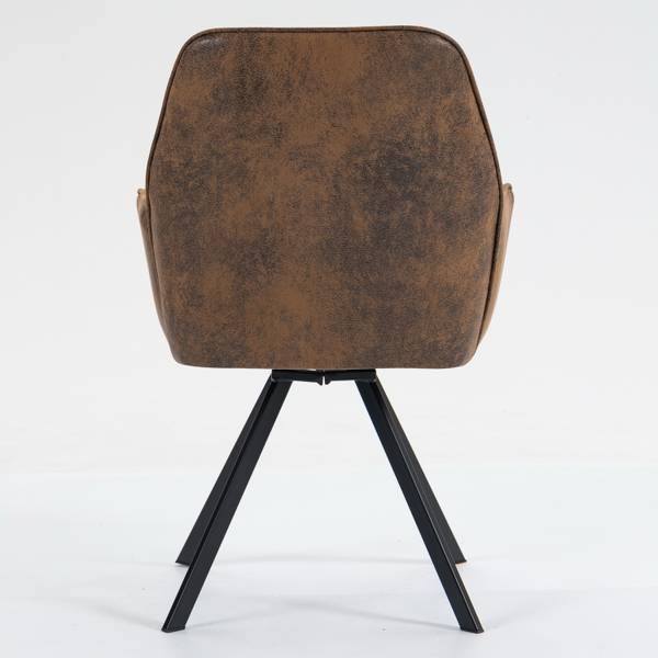 Bürostuhl CALF 2er-Set Braun - Textil - 60 x 83 x 60 cm