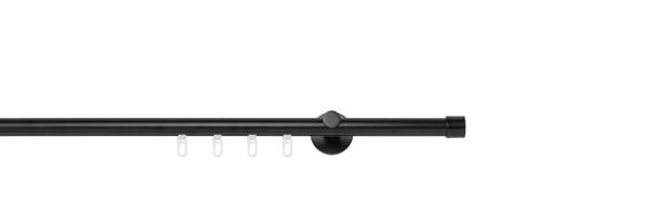 Gardinenstange function-cap Schwarz - Breite: 290 cm