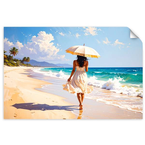 Wandsticker Strand 150 x 100 cm