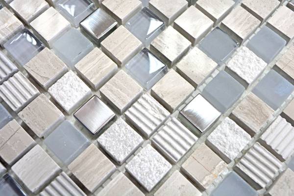 Mosaikfliesen 92-HQ10 Glas - 31 x 31 x 31 cm