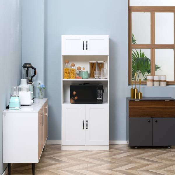 Küchenschrank 835-684V90WT Weiß - Holzwerkstoff - 40 x 170 x 70 cm