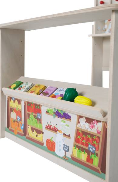 Verkoopkraam 480021ZU bruin - plaatmateriaal op houtbasis - 89 x 115 x 75 cm