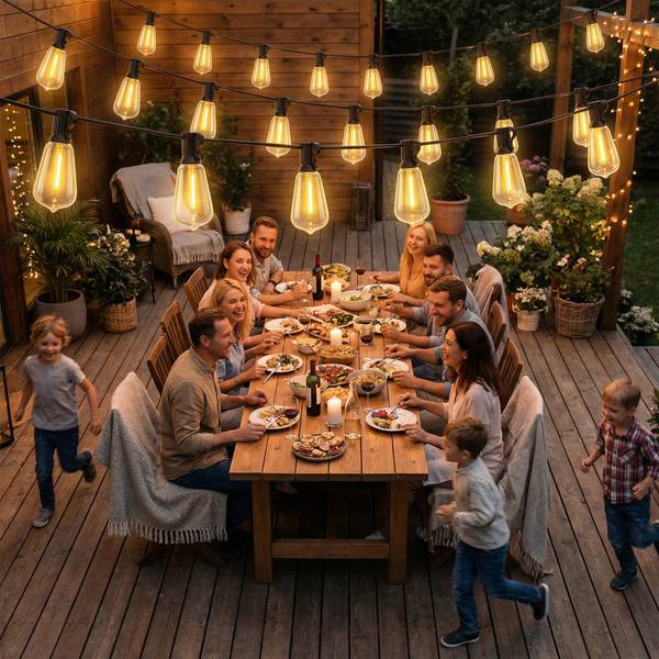 Lichterkette B32-009V90BK Schwarz - Kunststoff - 4 x 9 x 1800 cm