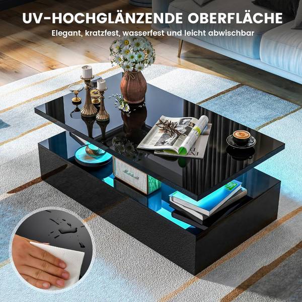 LED-Couchtisch Hochglanz kaufen