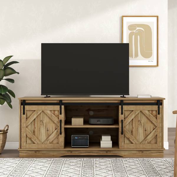 TV-Lowboard Astraios Ⅳ Schwarz - Braun - Holz
