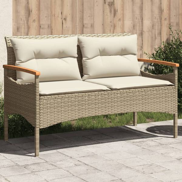 Gartenbank 3034168 Beige - Stahl - 116 x 74 x 62 cm
