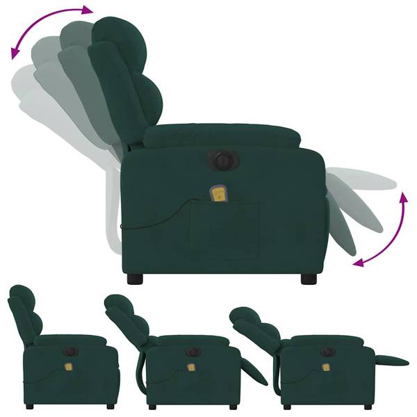 Elektrisch Massagestoel 3032282-2 donkergroen