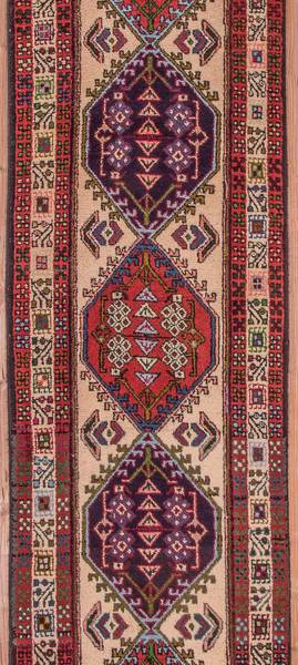 Orientteppich Nomadic Beige - Wolle - 72 x 1 x 293 cm