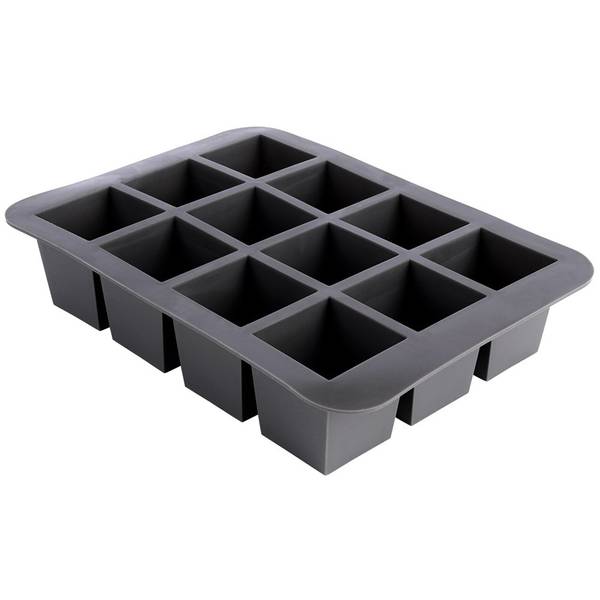 Eiswürfelform Silikon Schwarz - Silikon - 14 x 4 x 20 cm