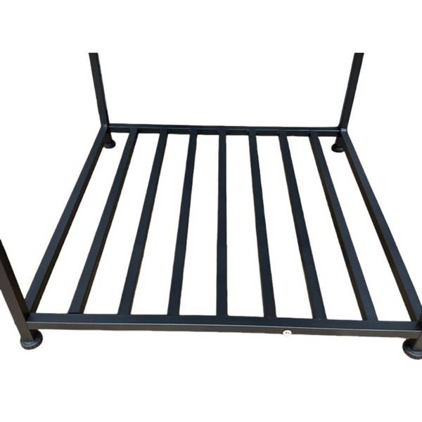 Beistelltisch Industrial mit Ablage Schwarz - Grau