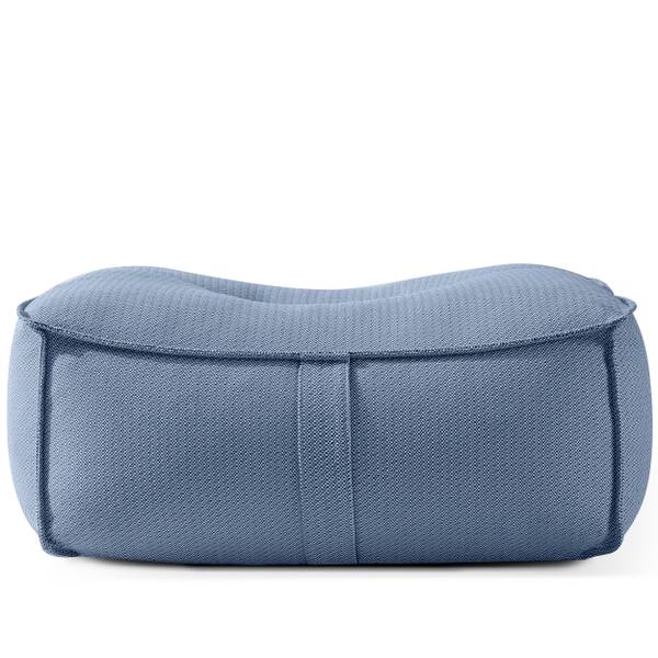 Gartenhocker LOVIA Marineblau - Weiß