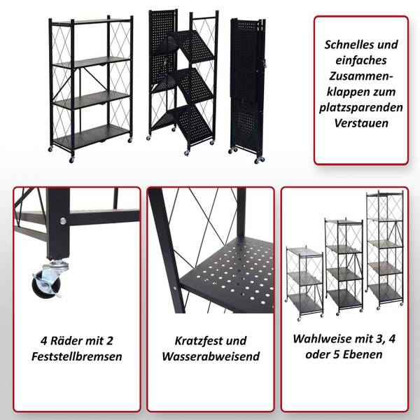 Étagère J85 pliable Hauteur : 89 cm